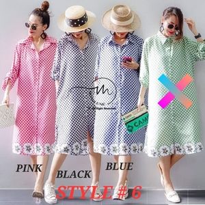Oversize Long Dress | Checkered Pattern | Free Size